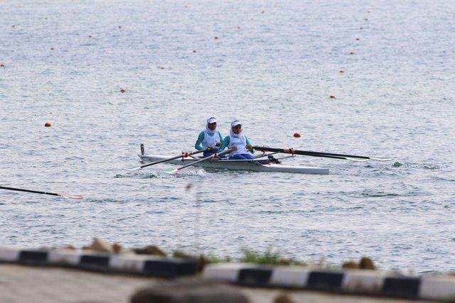 قایق دو نفره بانوان به مدال برنز بازی های آسیایی رسید
